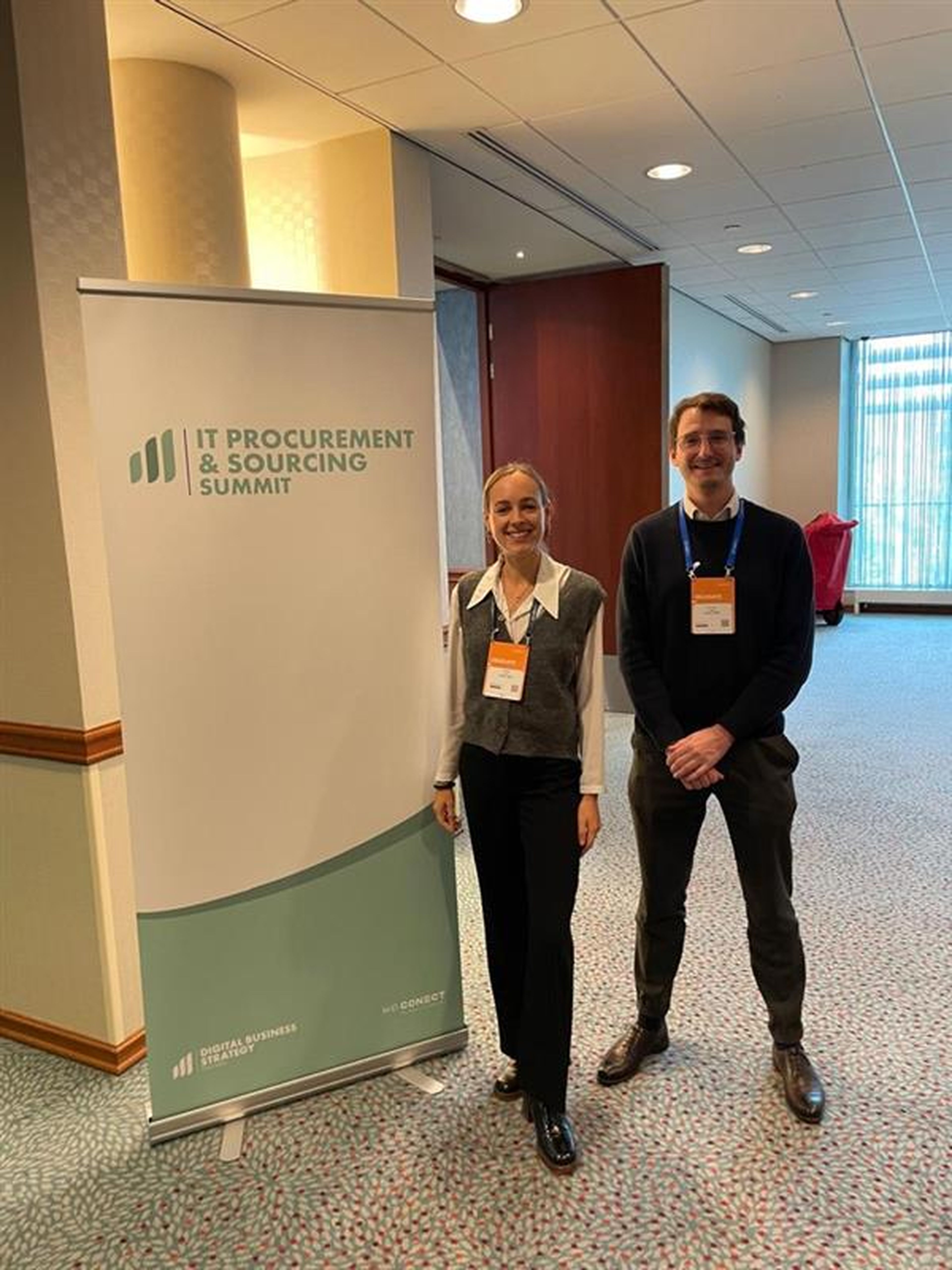 Célina Le Bec & Romain Lopez at the IT Procurement & Sourcing Summit