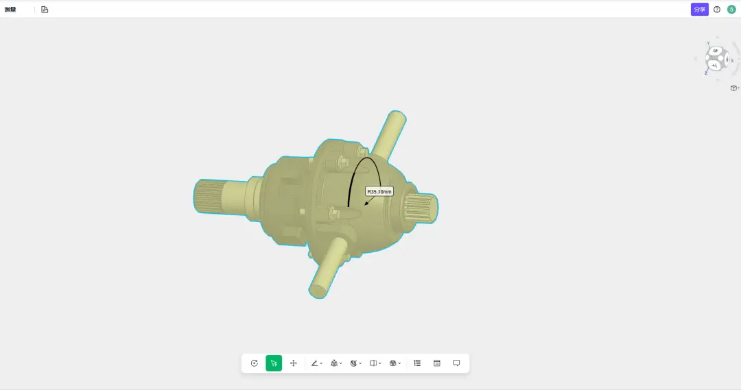 3D一览通支持边长测量