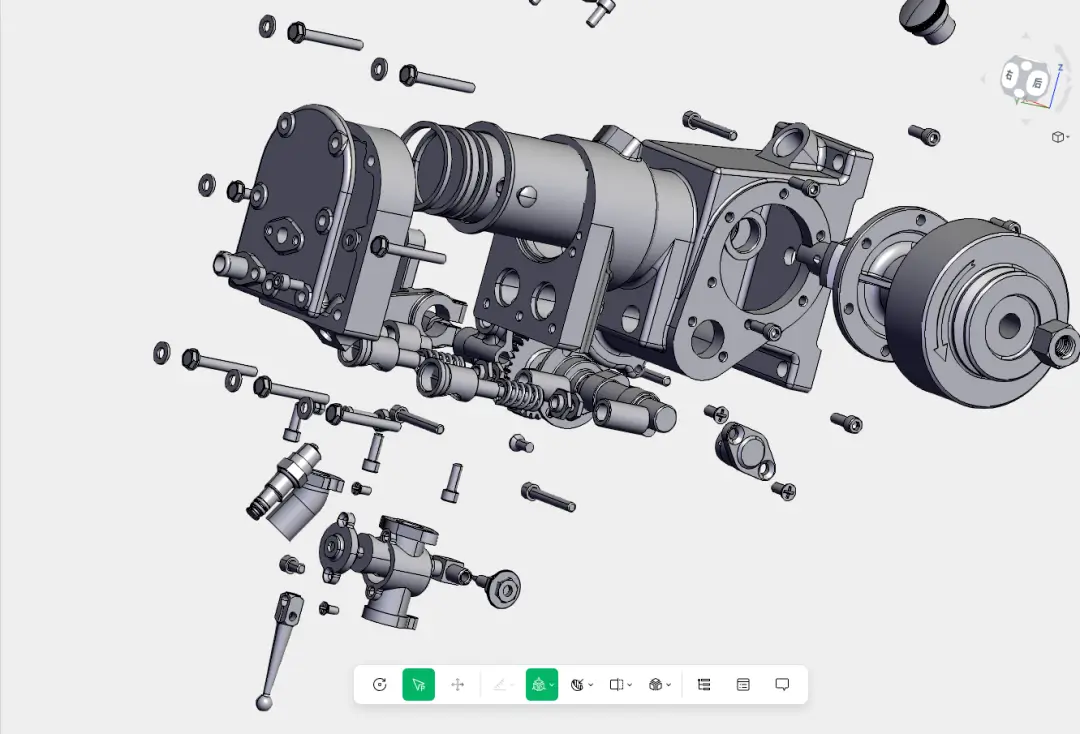3D一览通支持模型爆炸操作