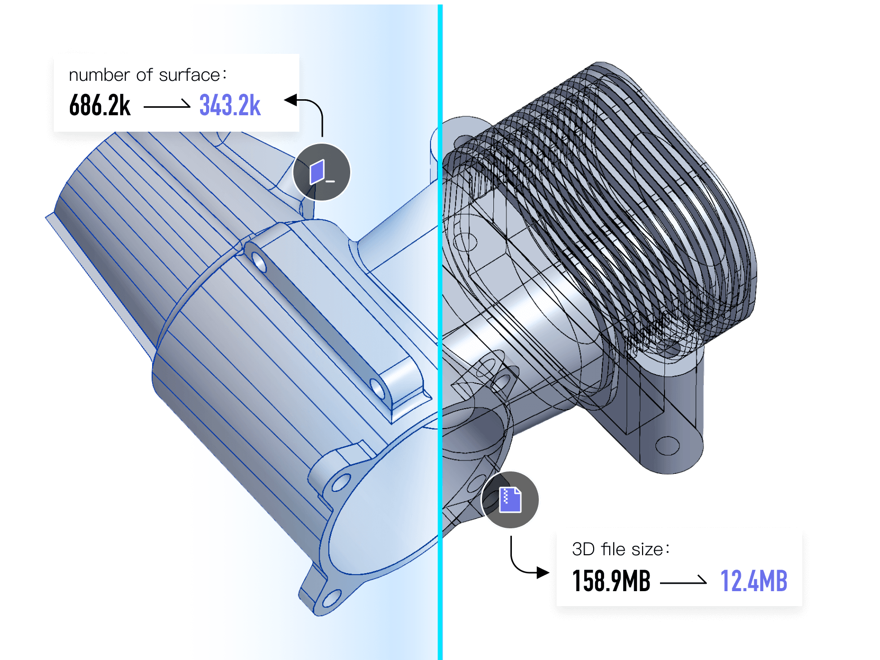 3D模型轻量化：CAD格式转换、个性化减面配置