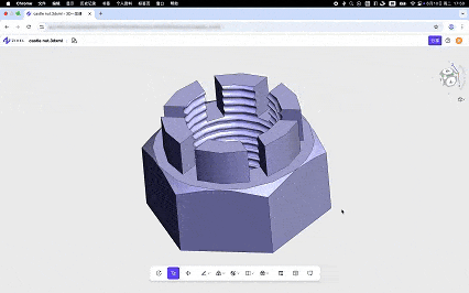 3D一览通支持交互式查看模型零件