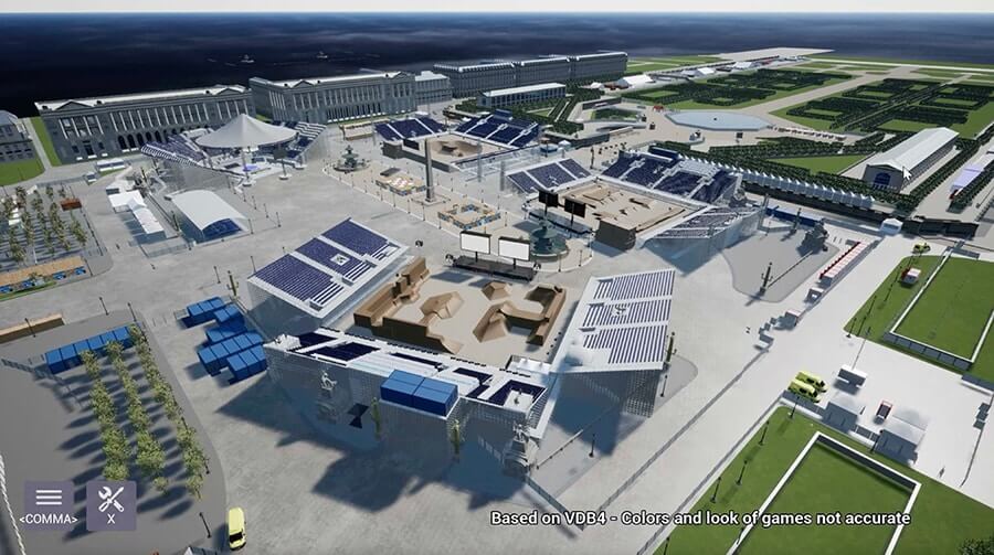 巴黎奥运会：场馆与设施的数字孪生模型