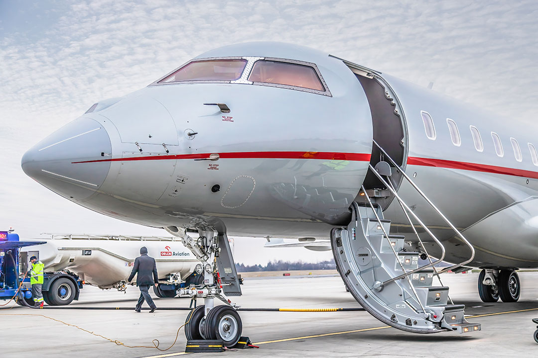 Front of an air ambulance