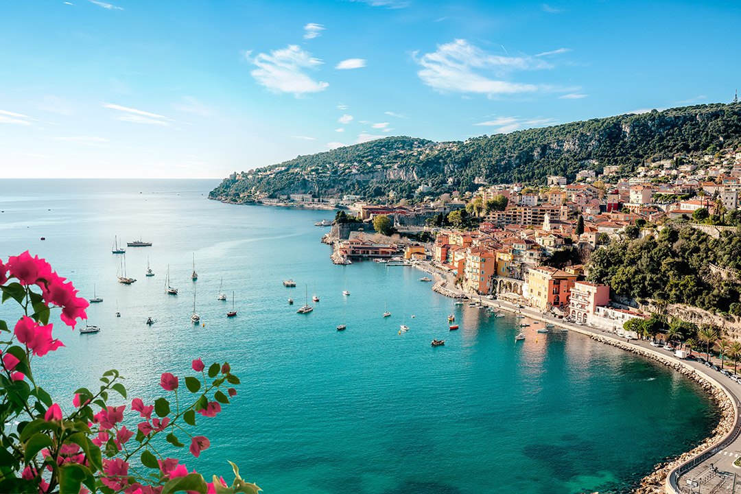 Côte d'Azur in France