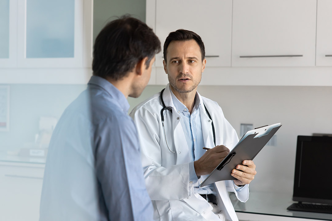 Doctor talking to a patient Doctor talking to a patient