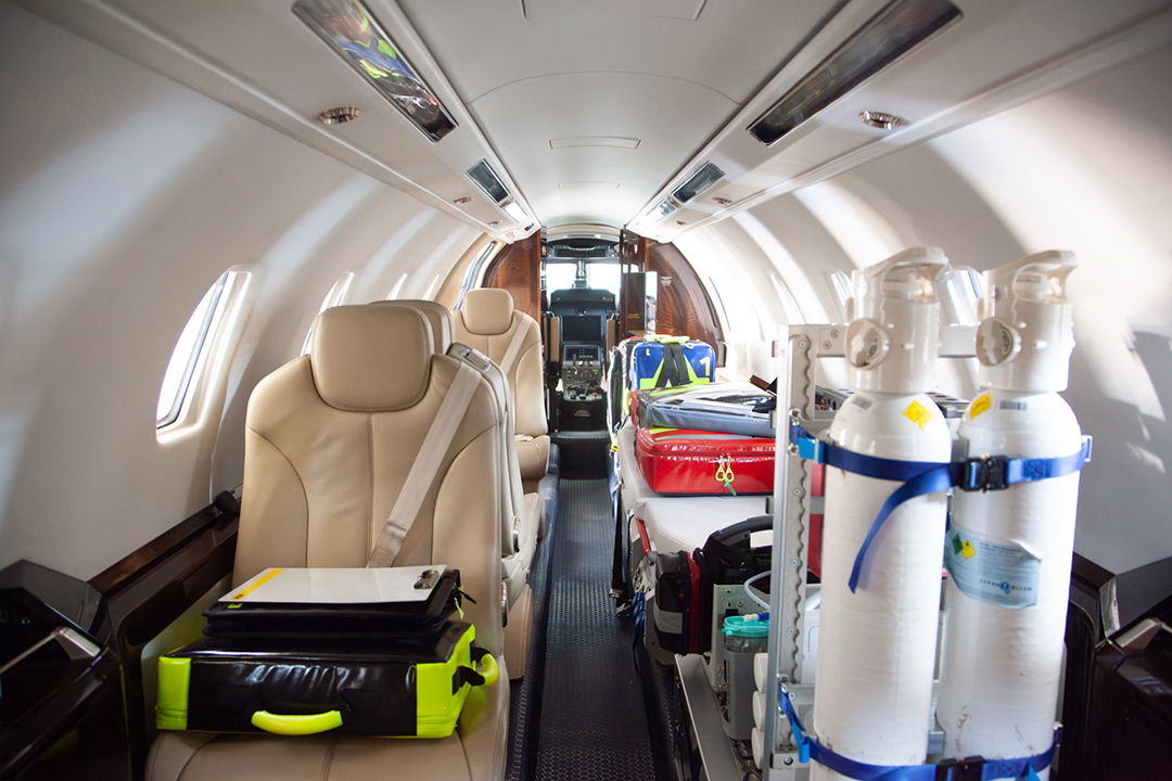Air ambulance equipment