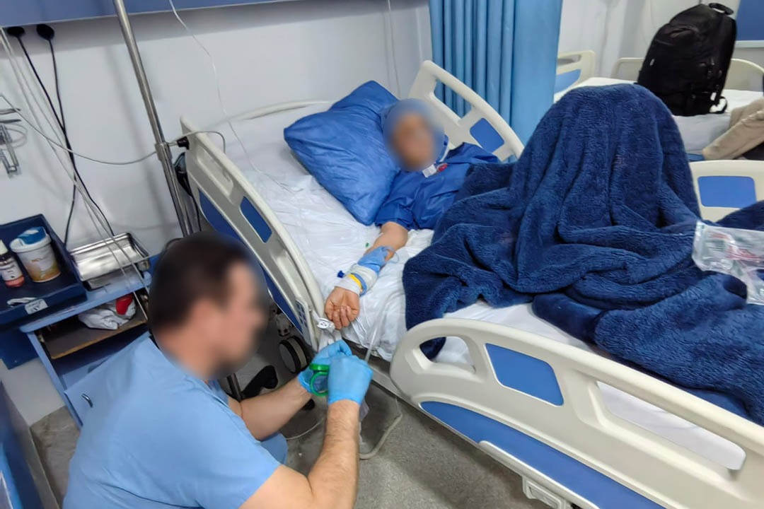 Patient in a hospital Patient in a hospital