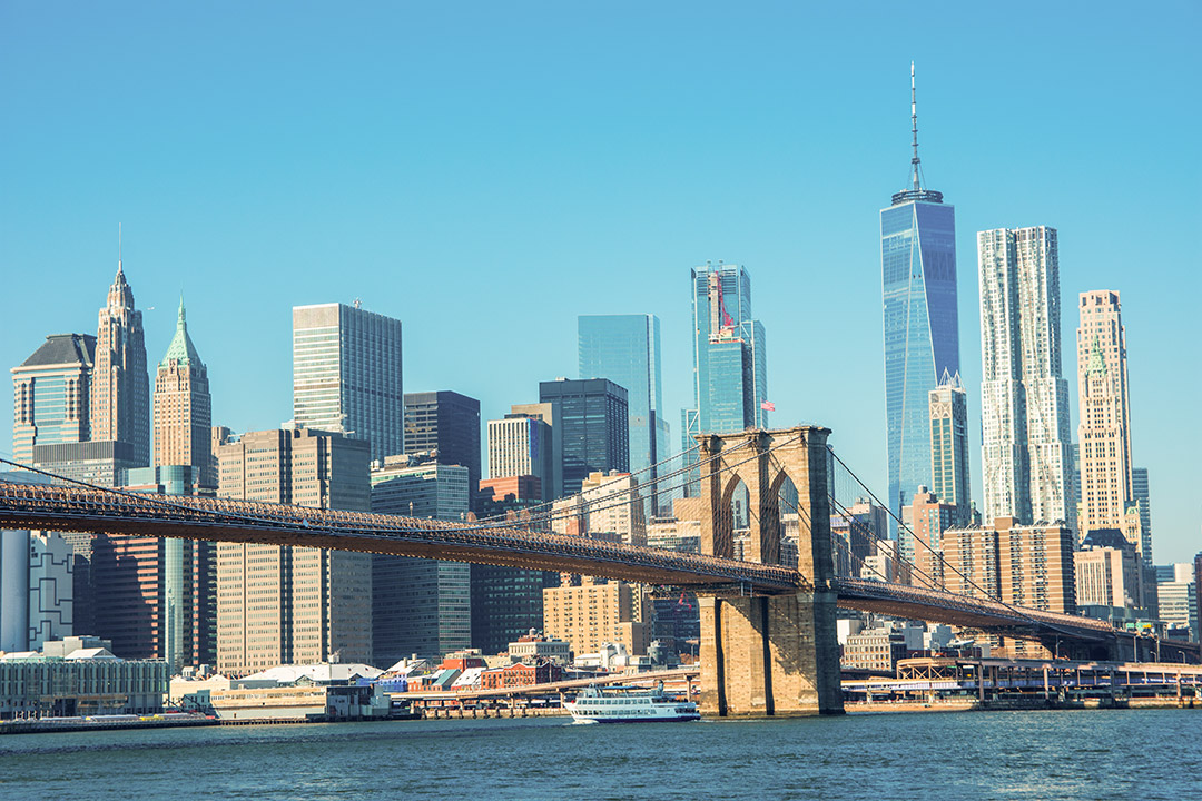 Brooklyn Bridge in New York City, USA