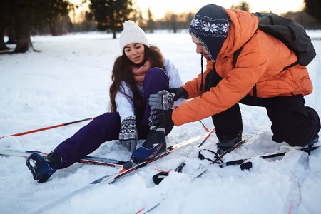 Skiing accident