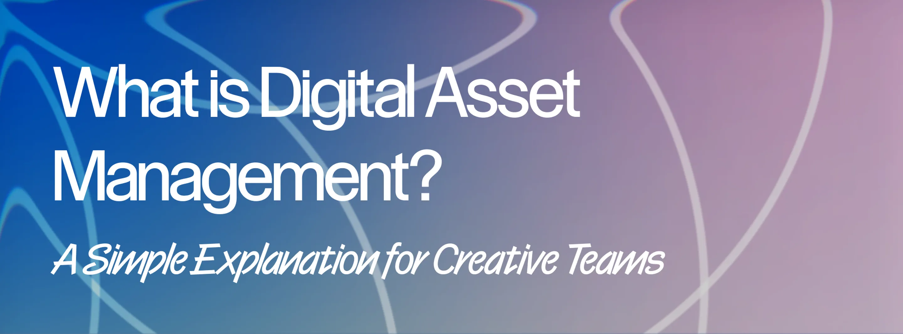What is Digital Asset Management?