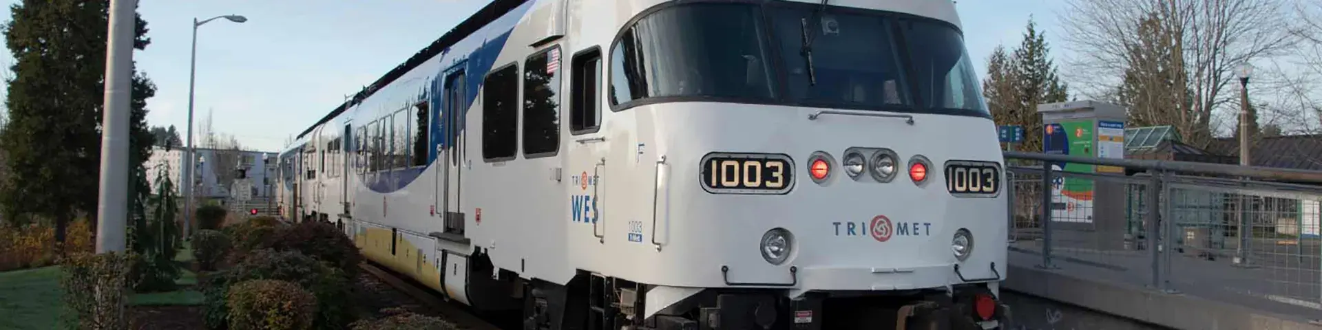 A commuter train