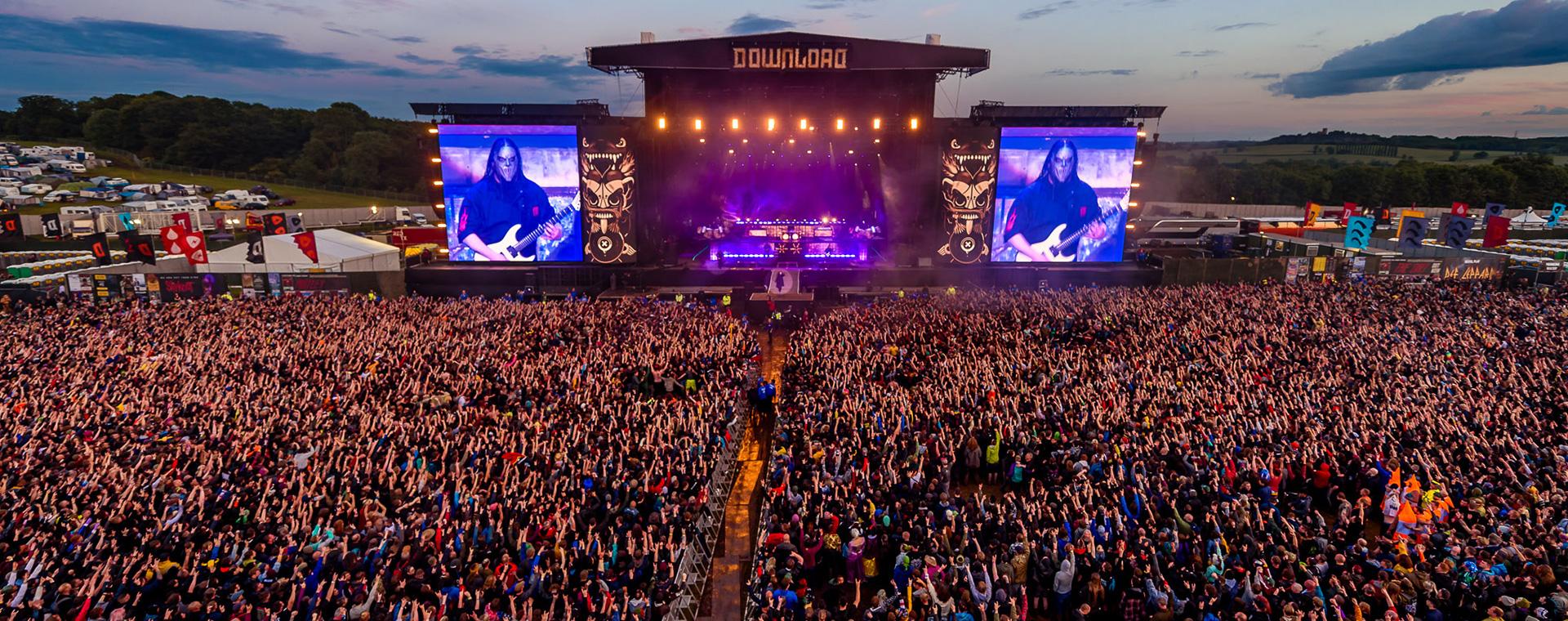 Crowds of spectators at Download festival