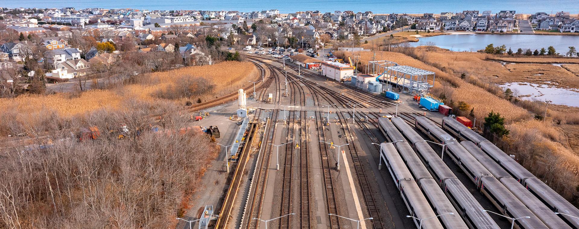 Train yard.