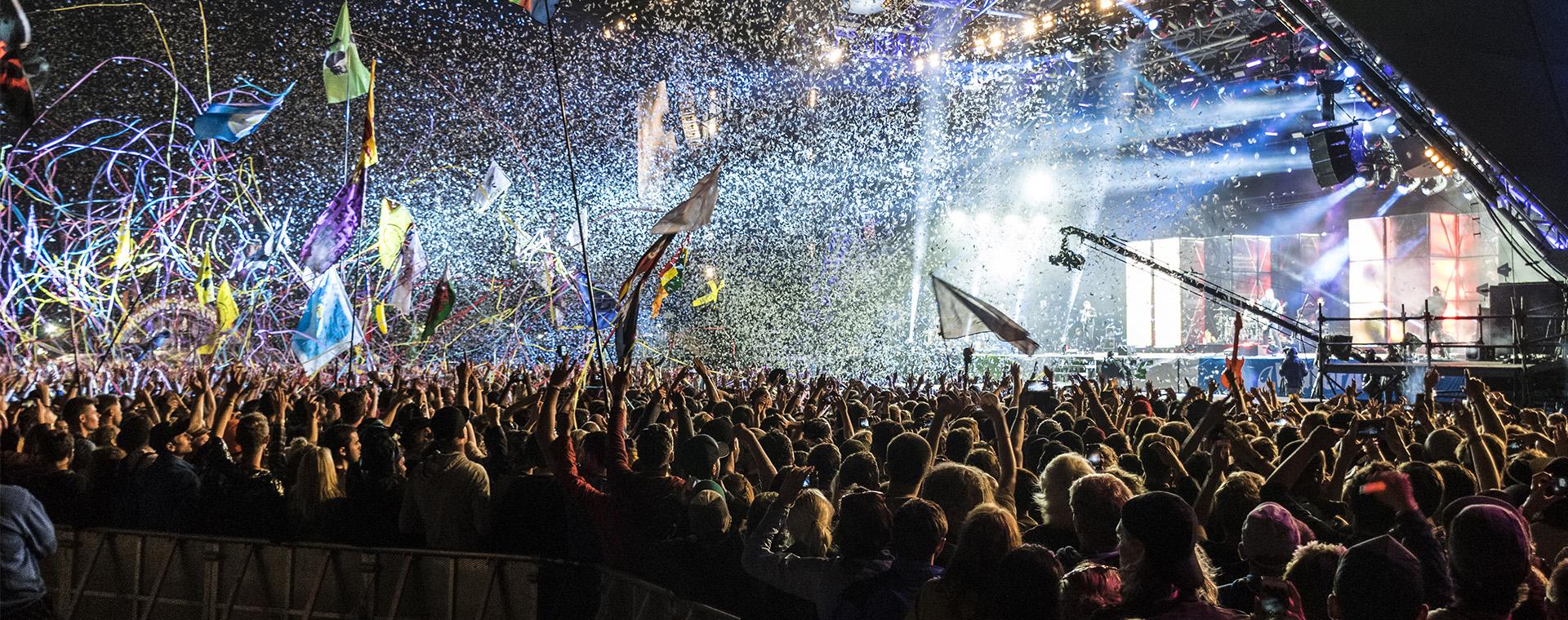A large crowd at a festival.