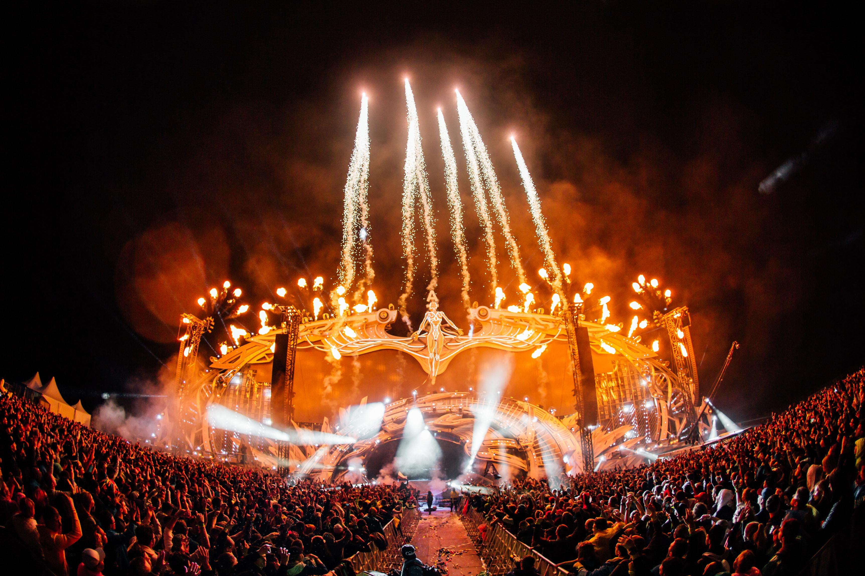 Fireworks at the Boomtown Festival