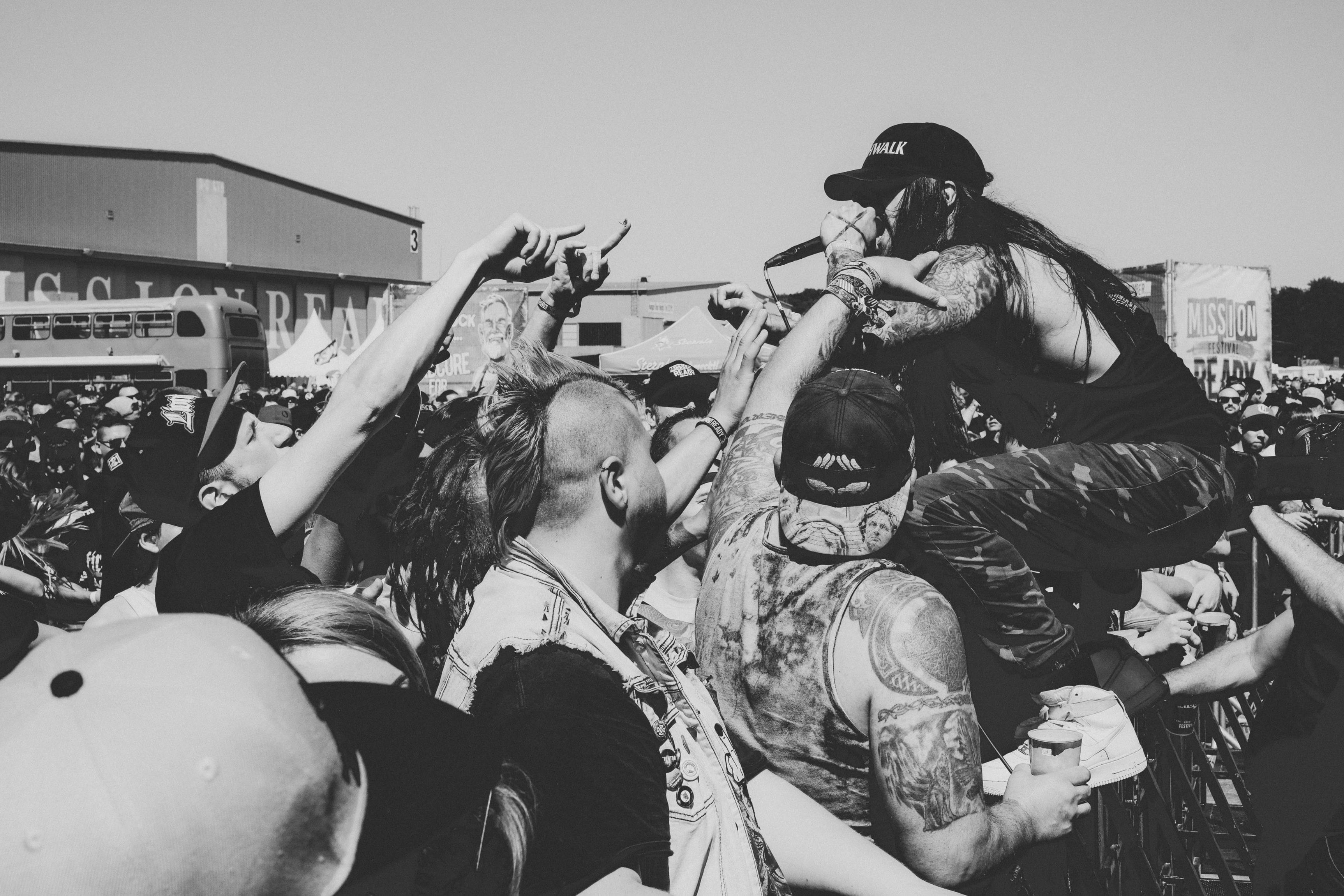 The mosh pit at The Bearded Theory Spring Gathering