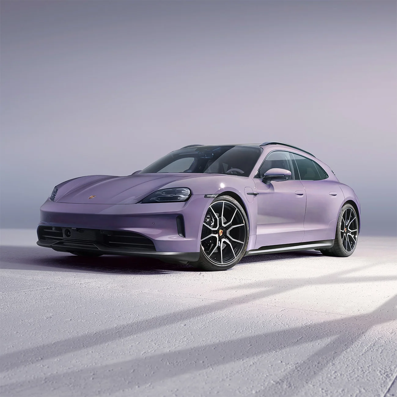 A purple Porsche.