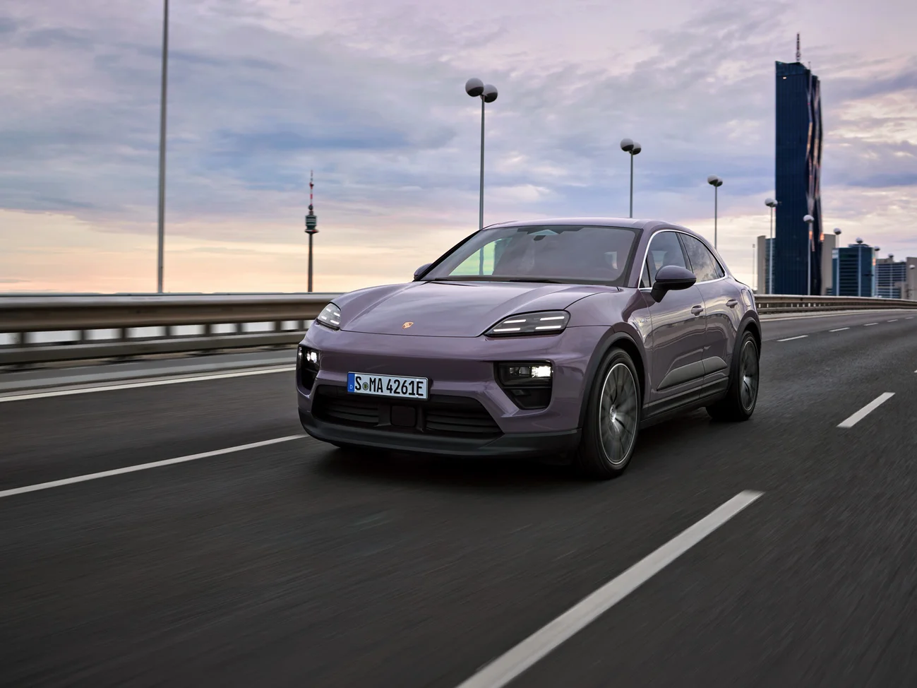 Several dynamic shots of a provence Macan.