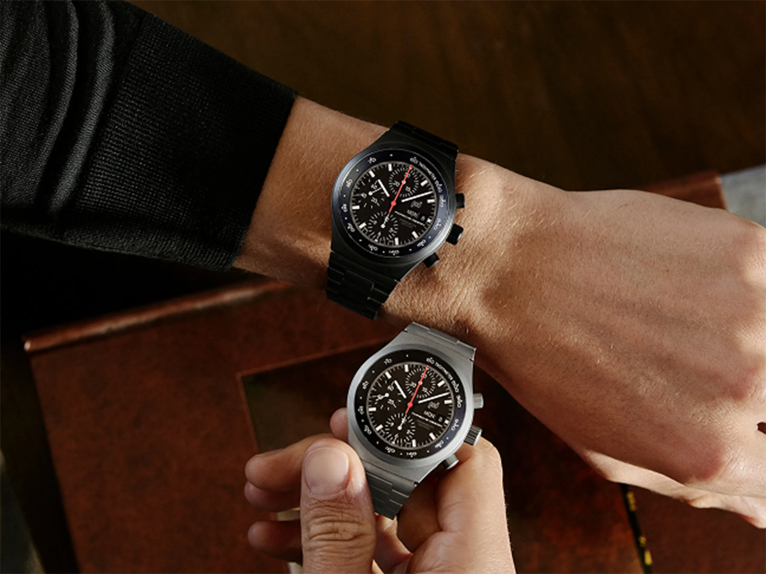The new Porsche Design Chronograph 1 - All Titanium Numbered Edition.