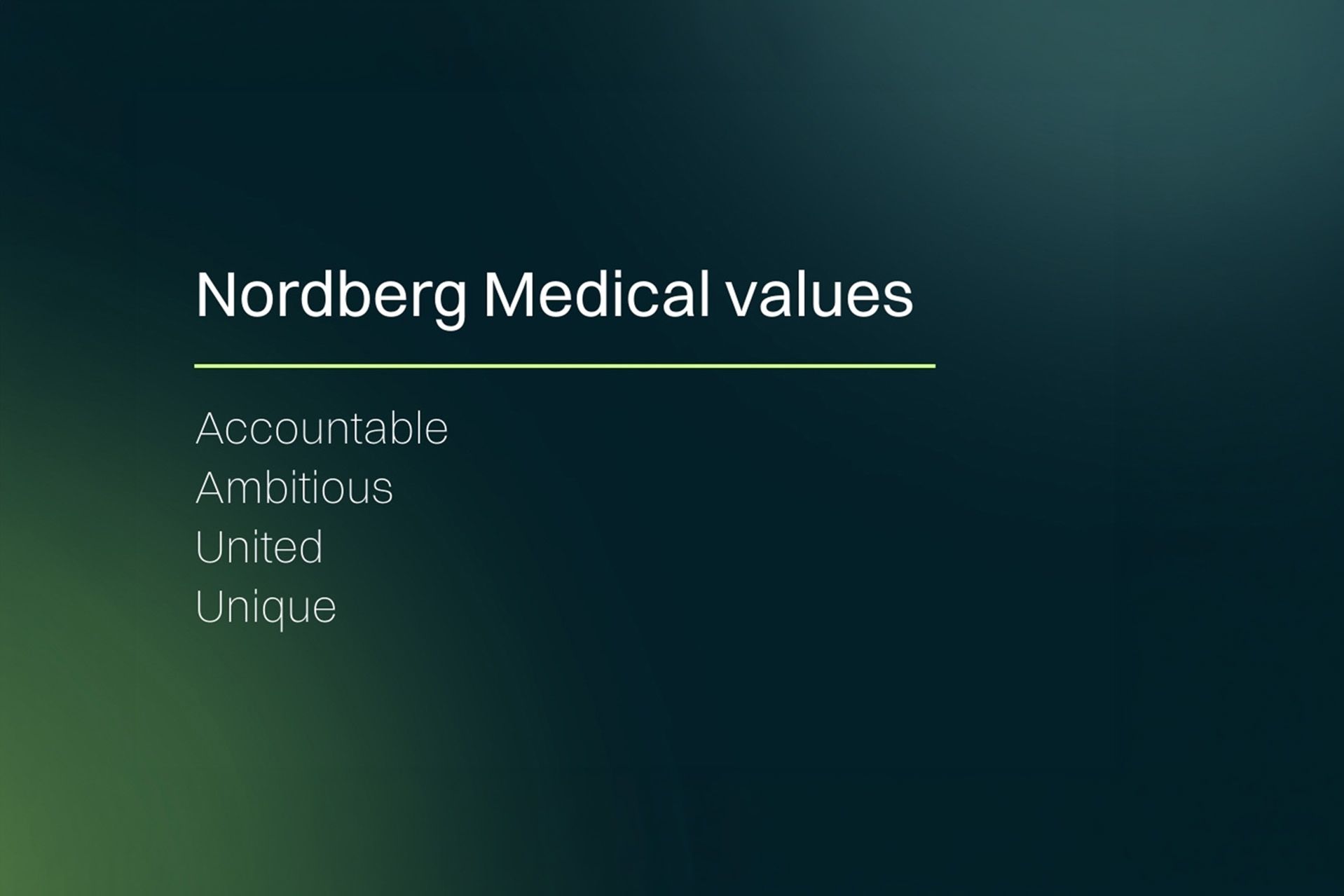 Biotech career at Nordberg Medical