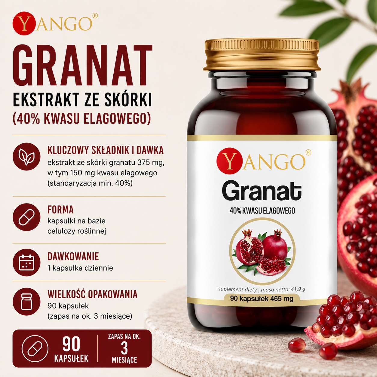 Granat - 90 kaps.