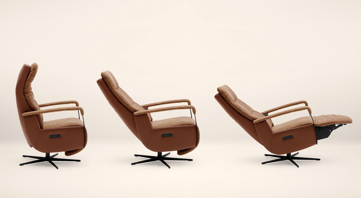 De moderne uitstraling van relaxstoel Liro