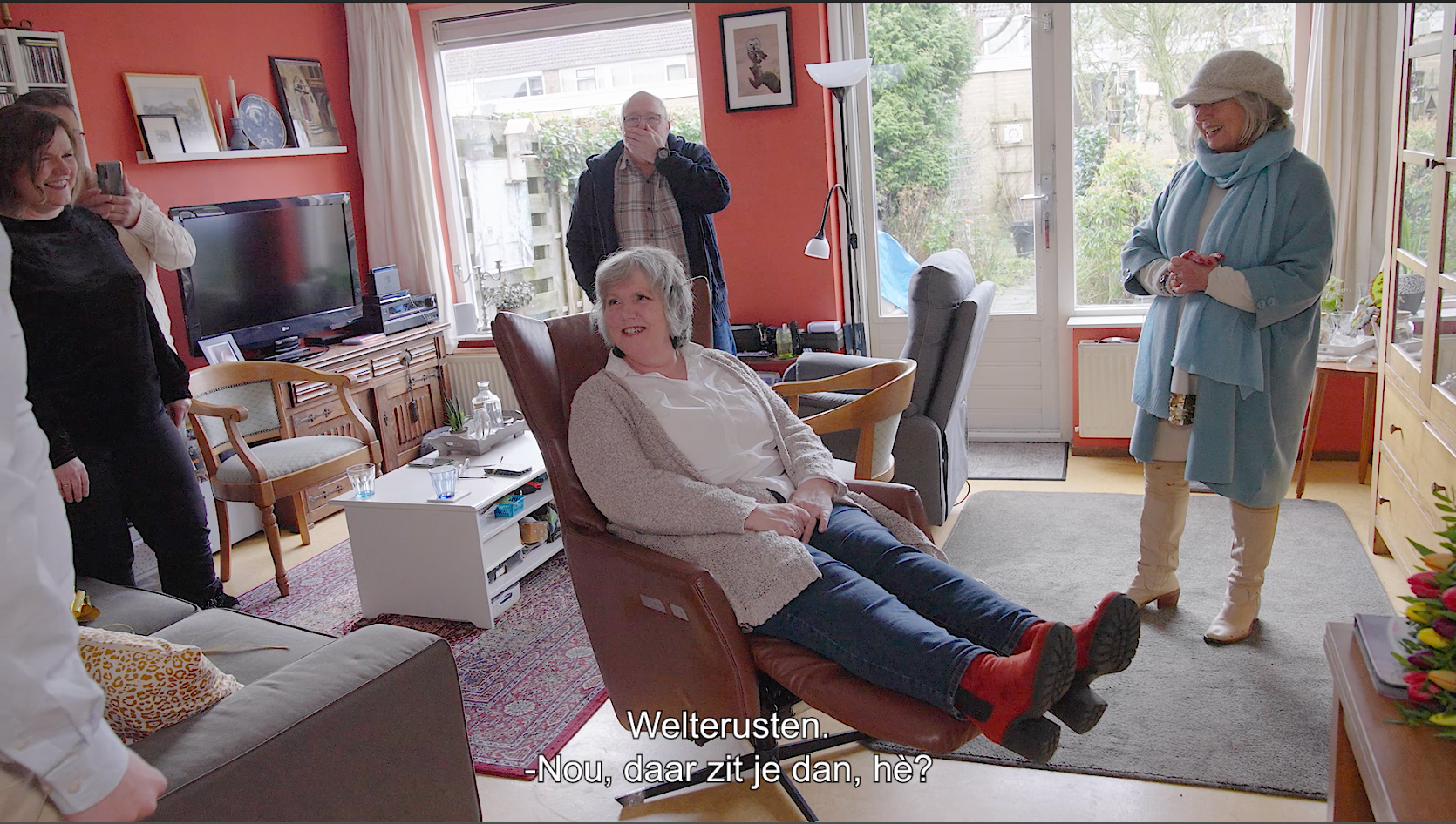 Willeke Alberti bezoekt Paulien in Renswoude met een mooie verrassing