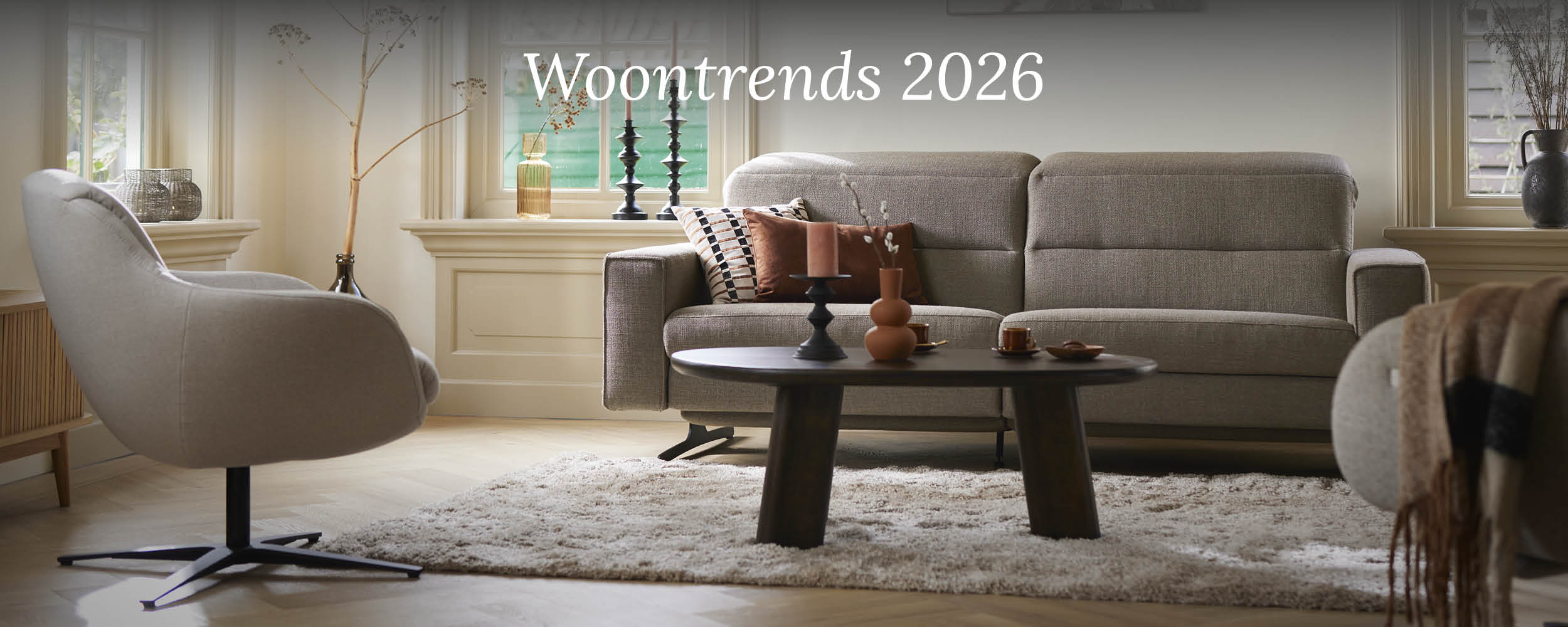 Woontrends 2026: comfortabel en warm!
