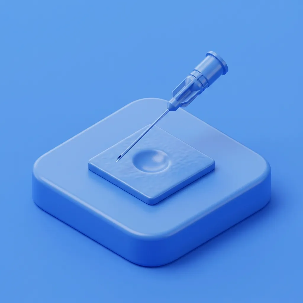 Illustration of needle subcision for precision points at Menscape men's clinic Bangkok