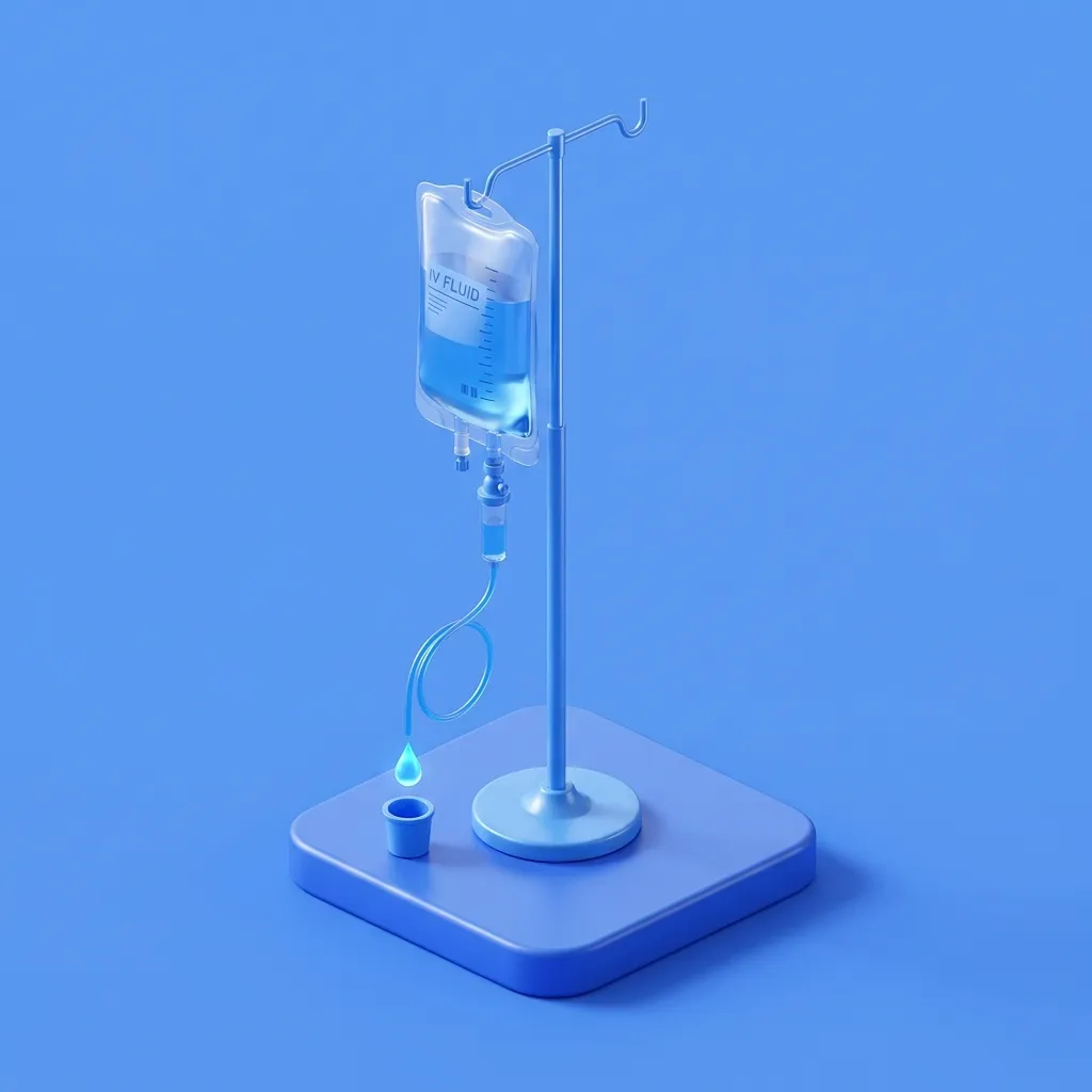 Illustration of NAD+ IV Therapy at Menscape men's clinic Bangkok