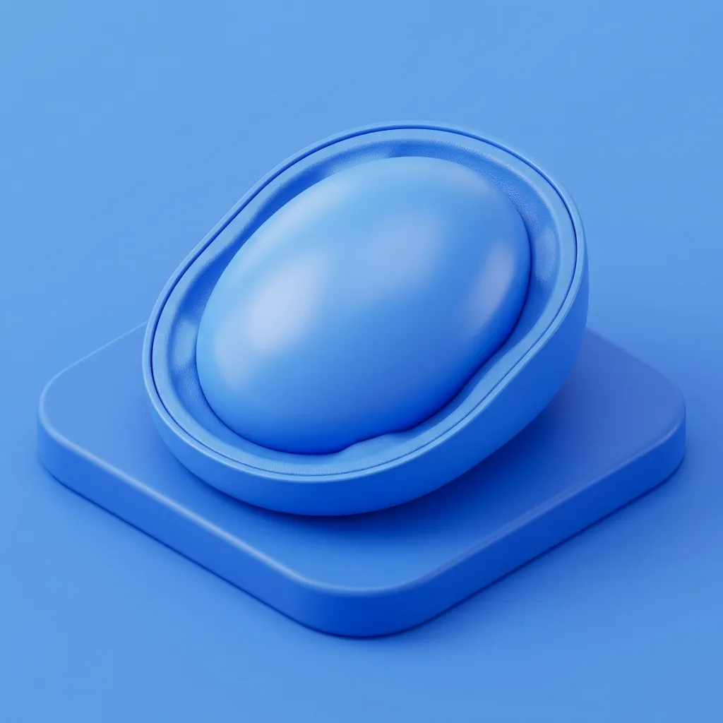 Illustration of soft silicone testicular prosthesis shell at Menscape men's clinic Bangkok