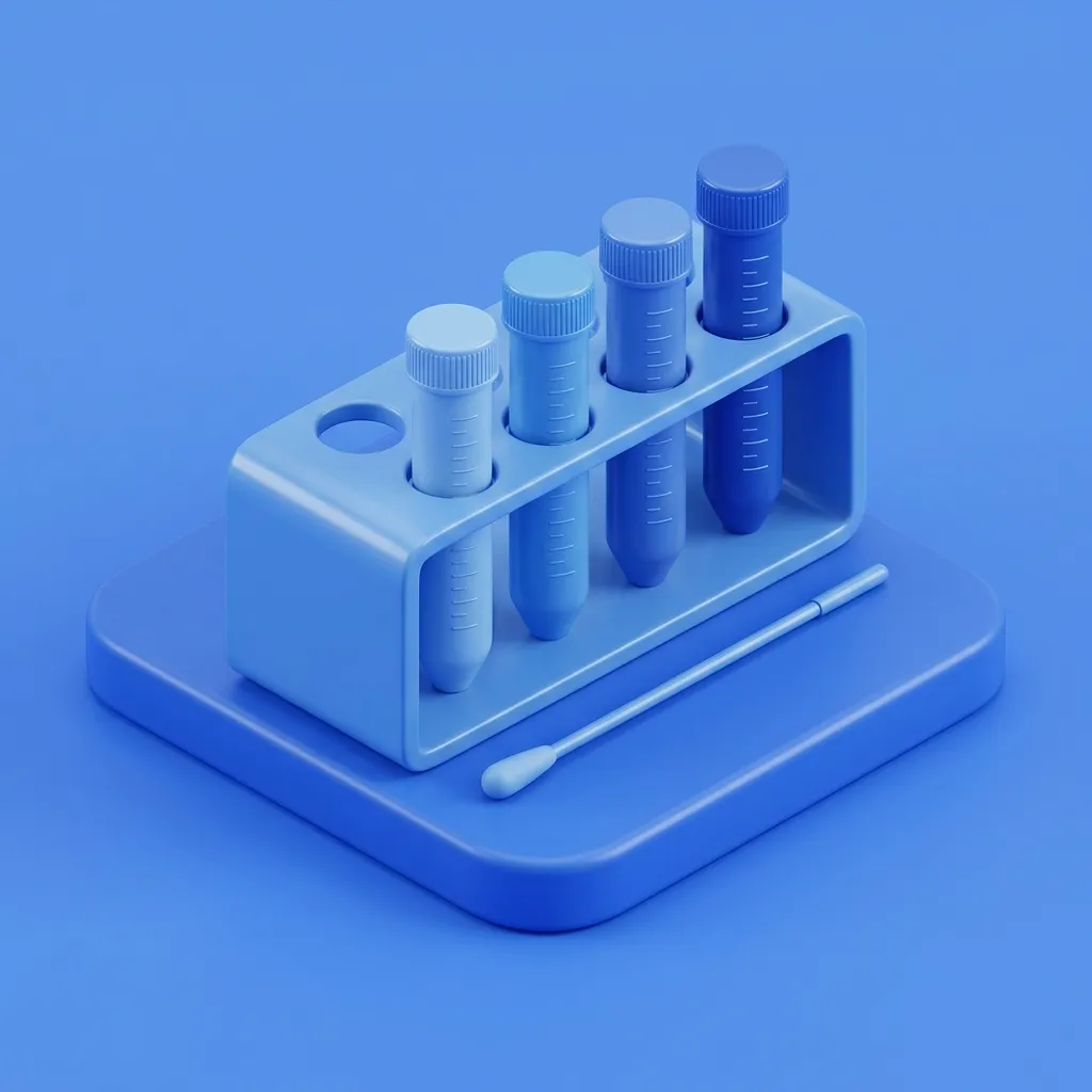 Illustration of a comprehensive STD testing and screening panel at Menscape men's clinic Bangkok