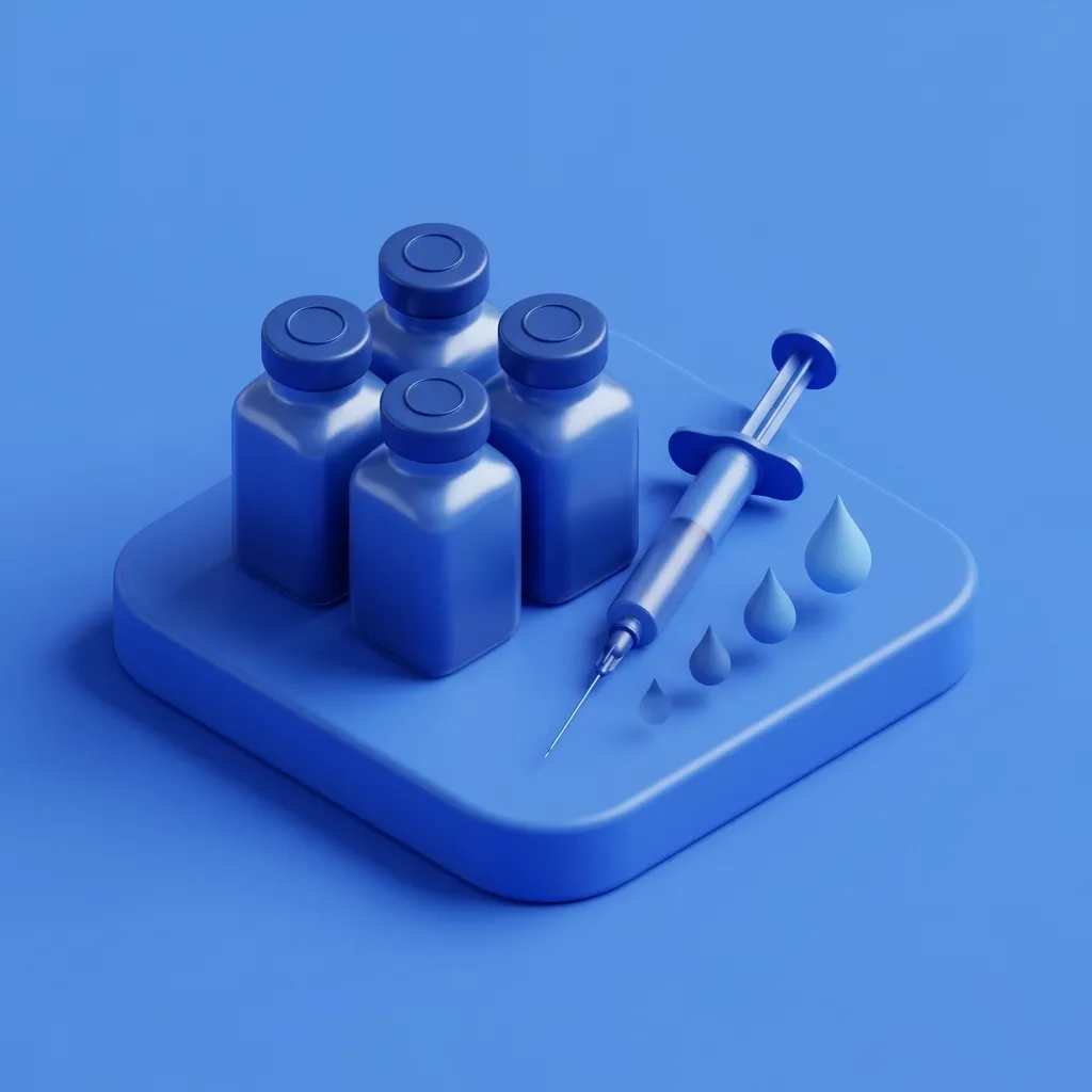 Illustration of Lipo-Lab total 4-vial fat dissolving protocol at Menscape men's clinic Bangkok