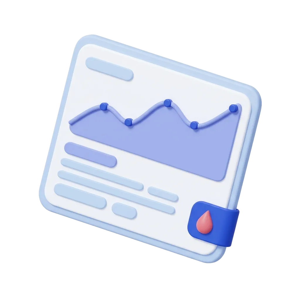 Diagnostic test results panel