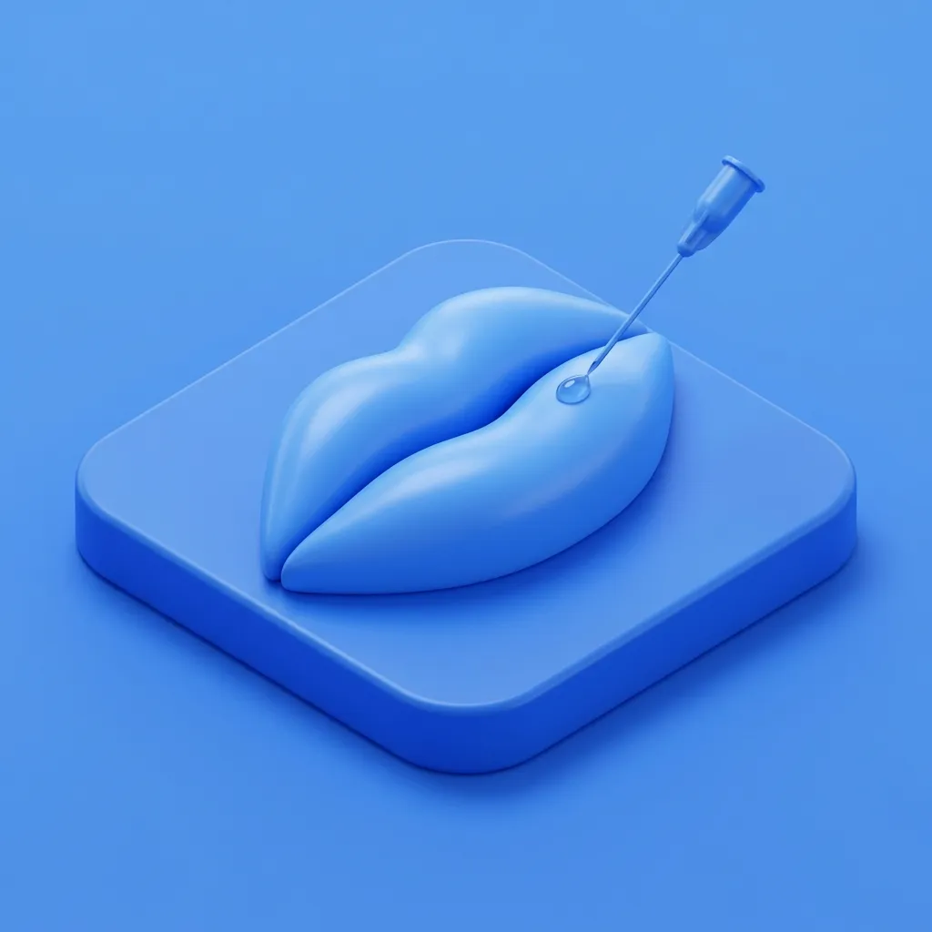 Illustration of lip filler for men at Menscape men's clinic Bangkok