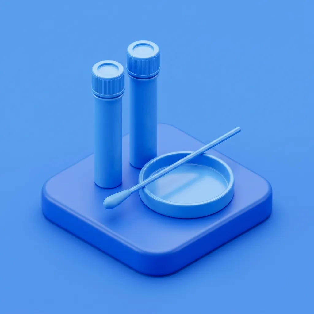 Illustration of HSV-1 and HSV-2 herpes blood and swab testing at Menscape men's clinic Bangkok