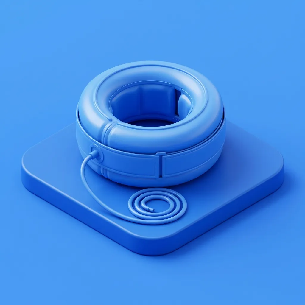 Illustration of artificial urinary sphincter cuff for severe incontinence at Menscape men's clinic Bangkok