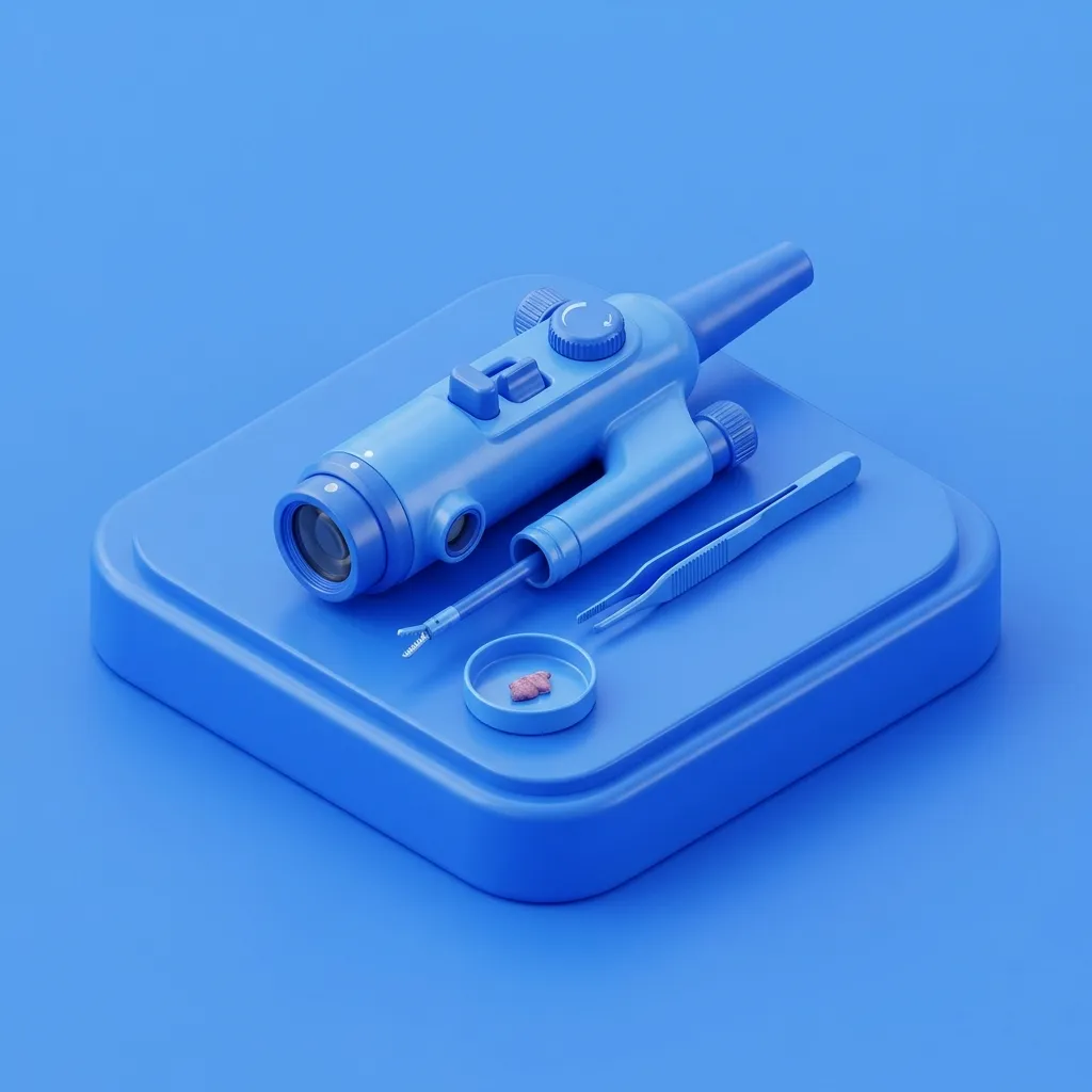 Illustration of diagnostic and therapeutic cystoscopy at Menscape men's clinic Bangkok