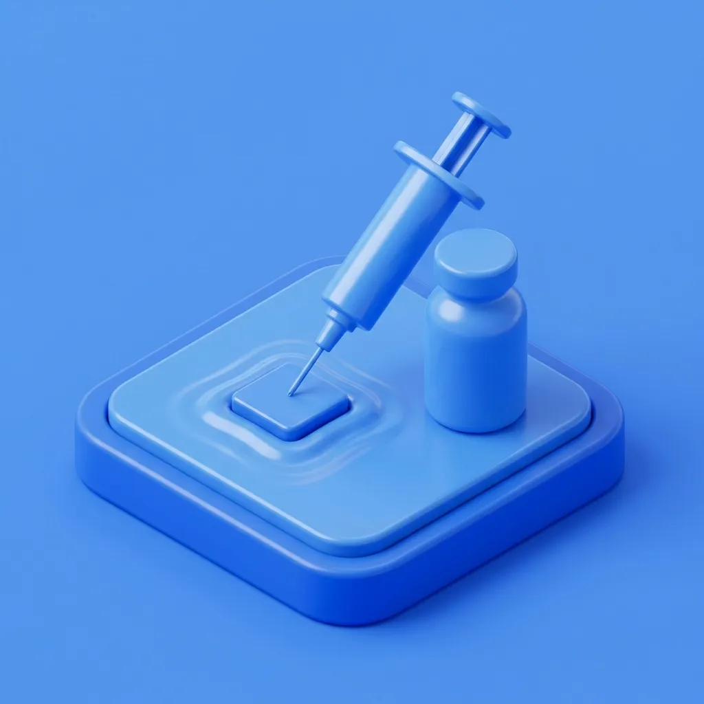 Illustration of collagenase injection therapy for Peyronie's at Menscape men's clinic Bangkok