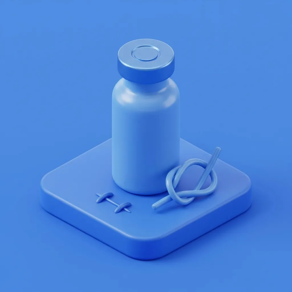 Illustration of TB-500 peptide therapy at Menscape men's clinic Bangkok