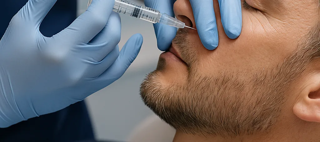 Fillers Μεσοπροσώπου για Άνδρες: Αποκατάσταση της Νεανικής Ισορροπίας
