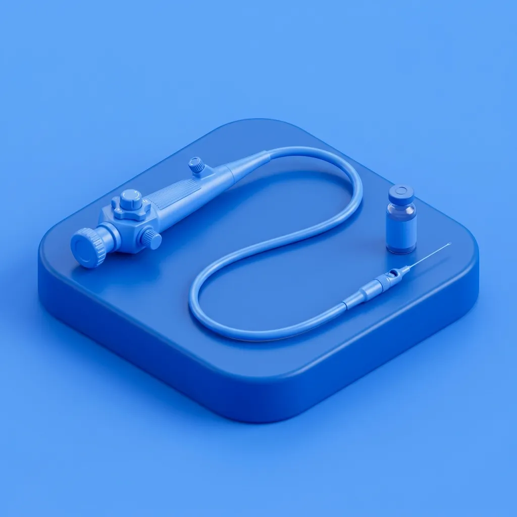 Illustration of in-clinic cystoscopic bladder Botox at Menscape men's clinic Bangkok
