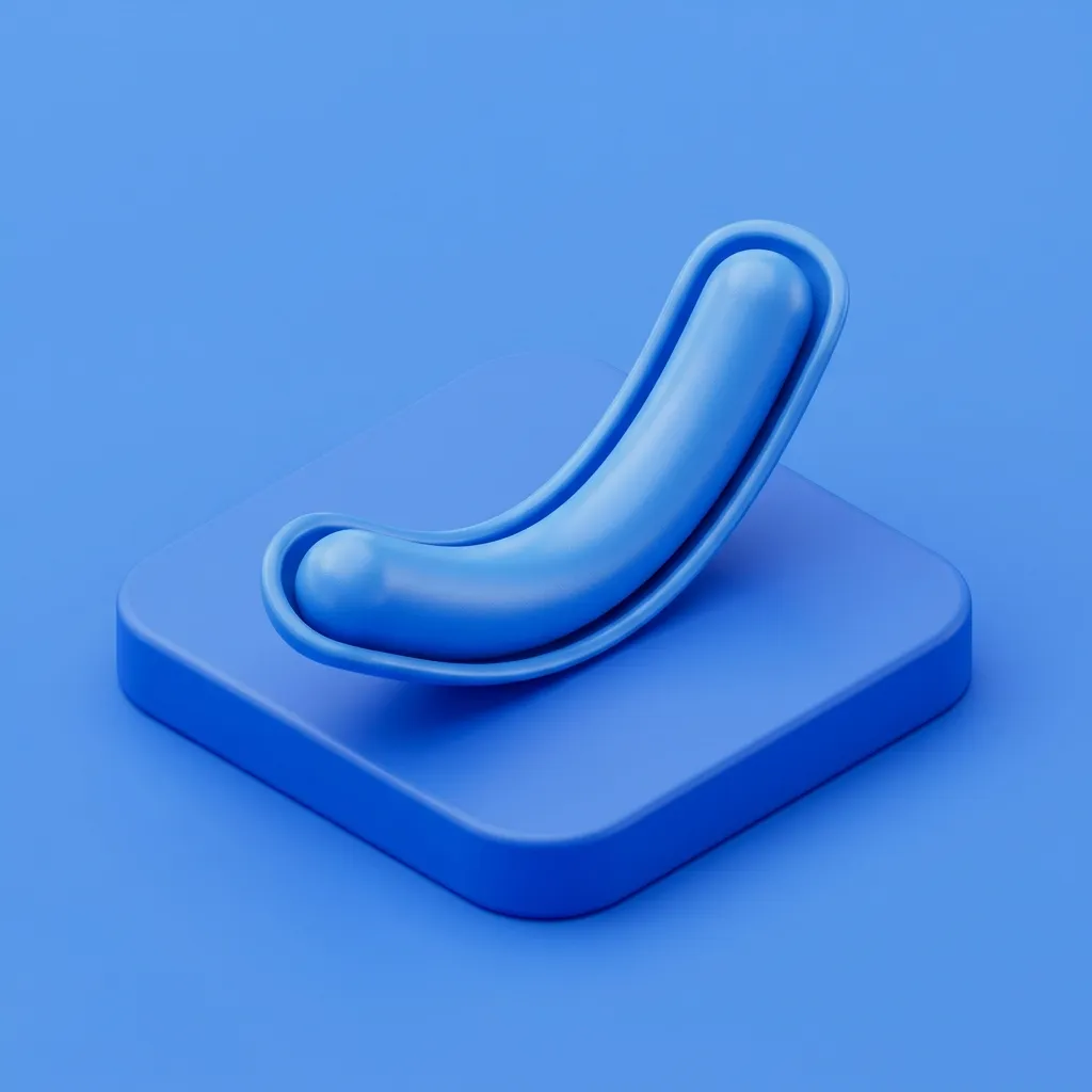 Illustration of discreet natural-shape implant at Menscape men's clinic Bangkok