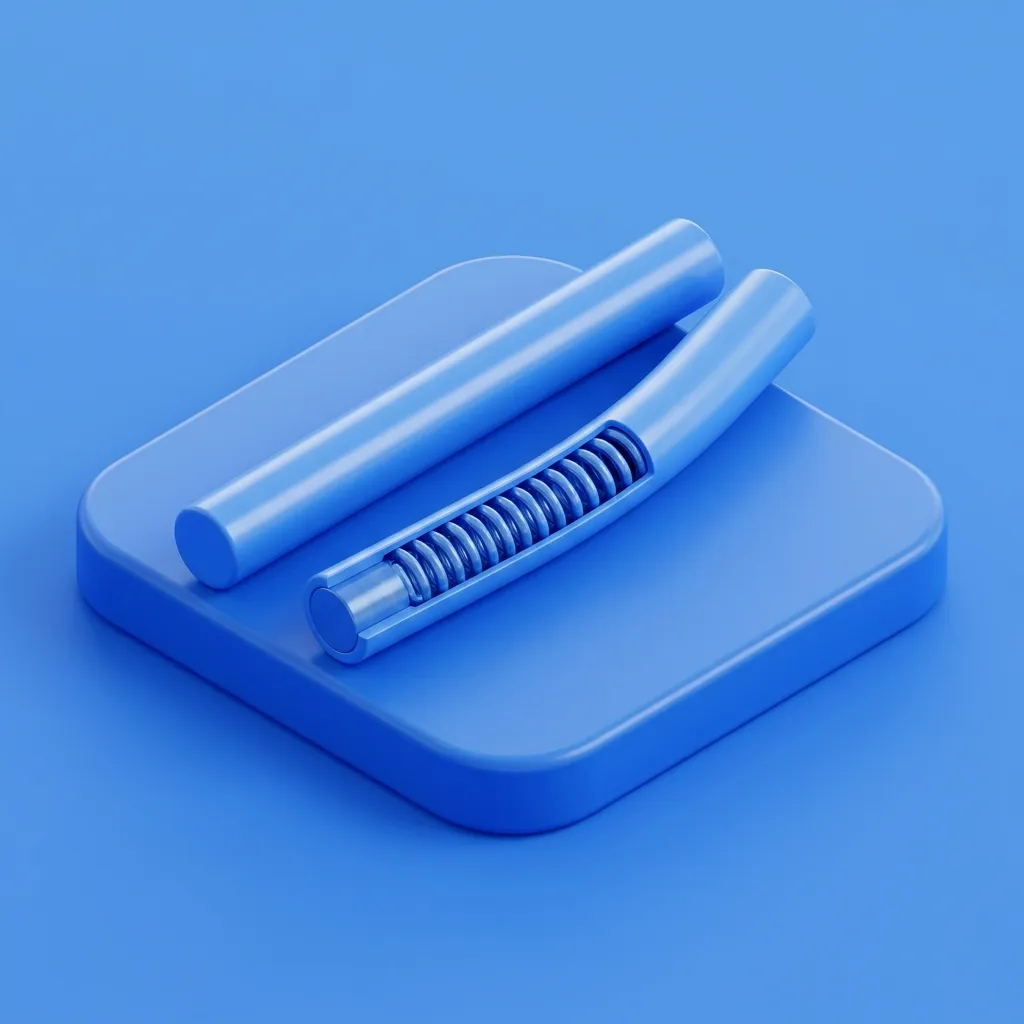 Illustration of Tactra bendable titanium core rods at Menscape men's clinic Bangkok