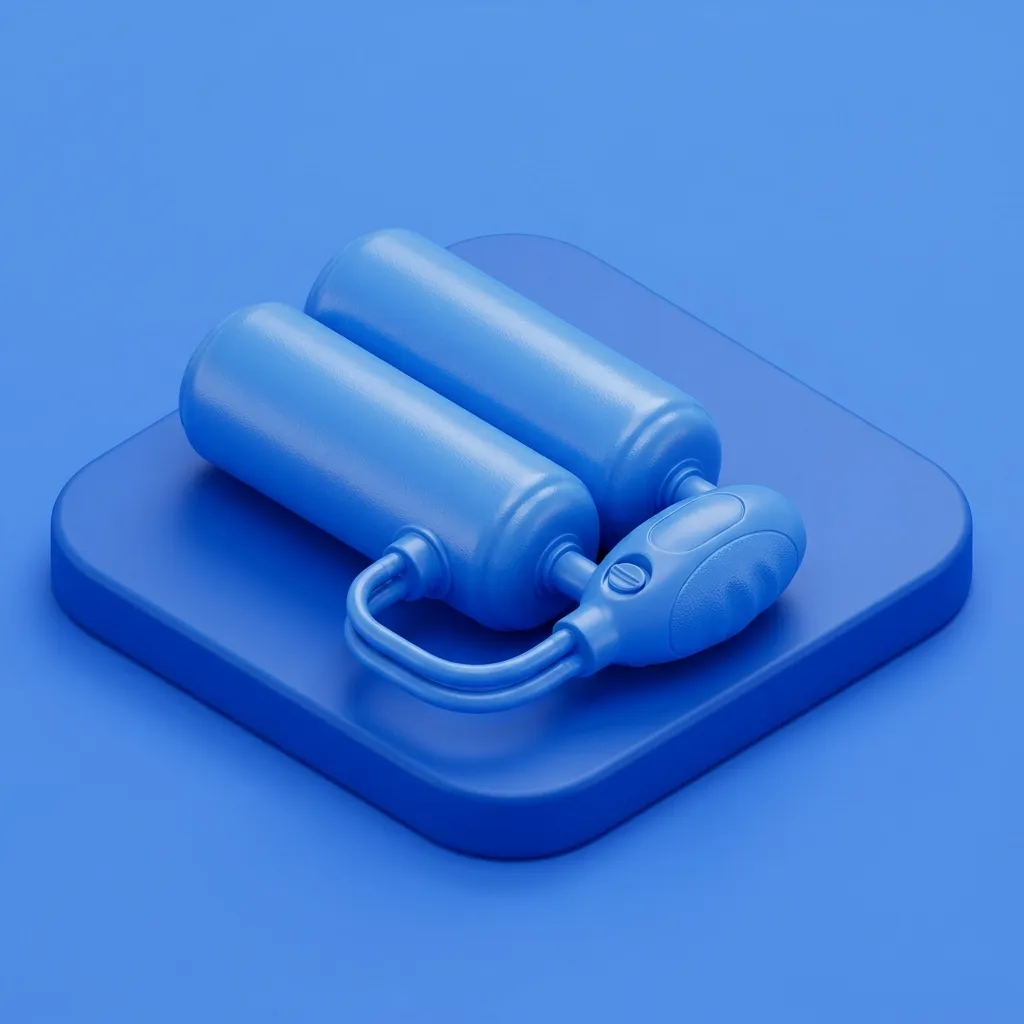 Illustration of AMS Ambicor 2-piece penile implant at Menscape men's clinic Bangkok