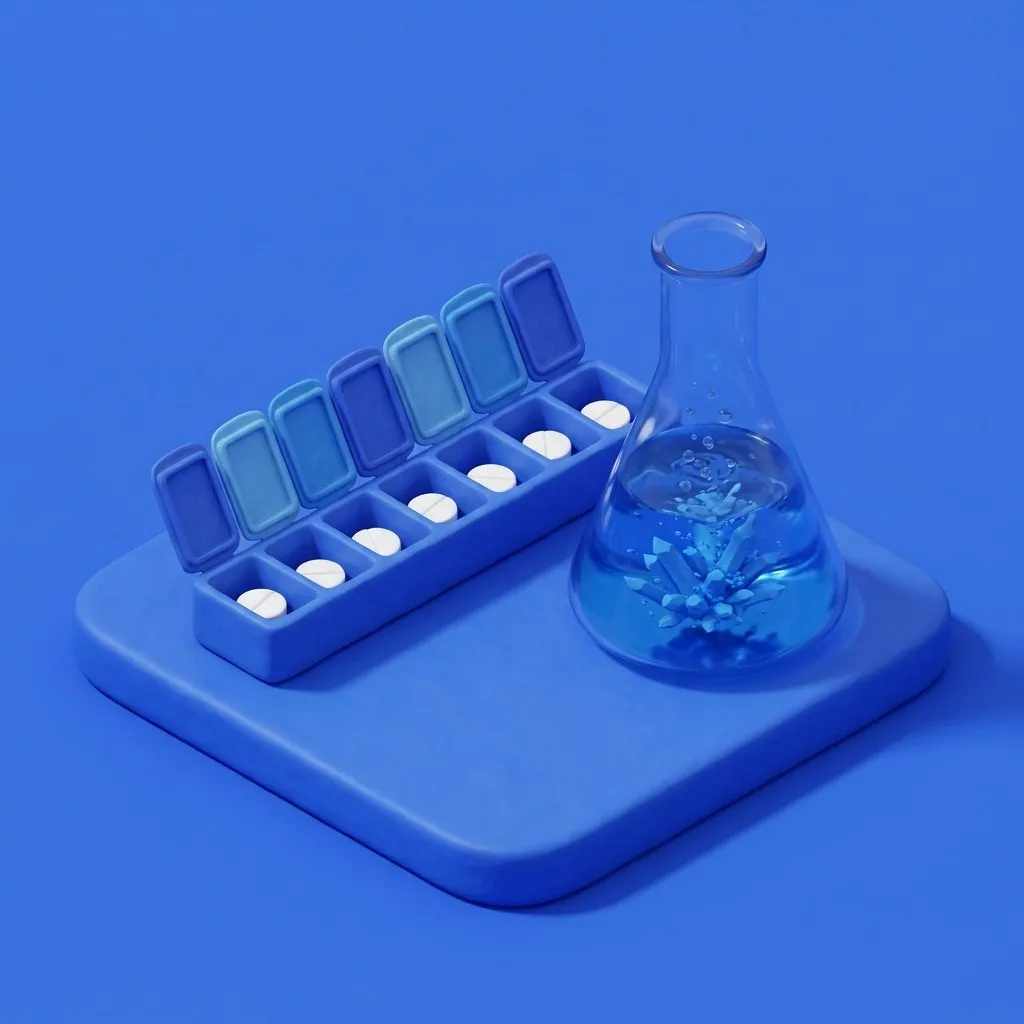 Daily allopurinol tablets dissolving uric acid crystals