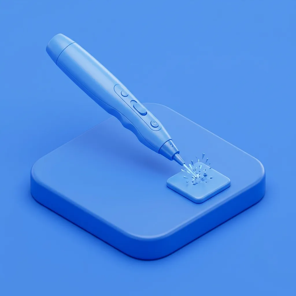 Illustration of pico laser acne scar treatment at Menscape men's clinic Bangkok