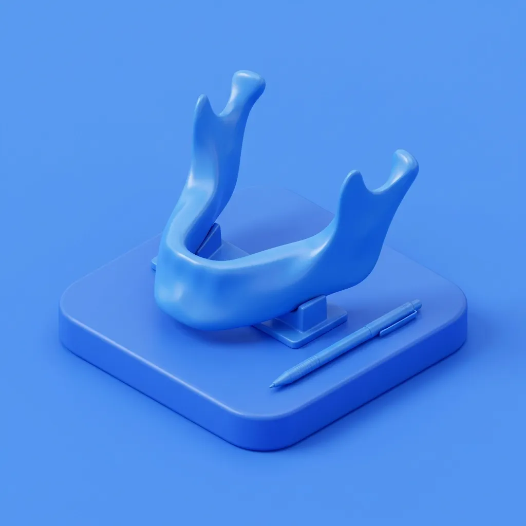 Illustration of jawline mandibular implants at Menscape men's clinic Bangkok