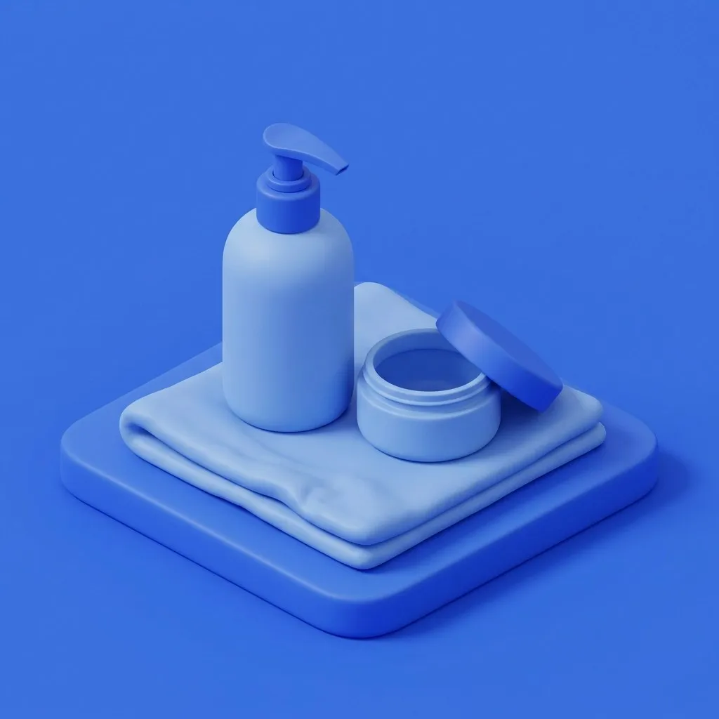 Stylized pore being unclogged by a gel drop
