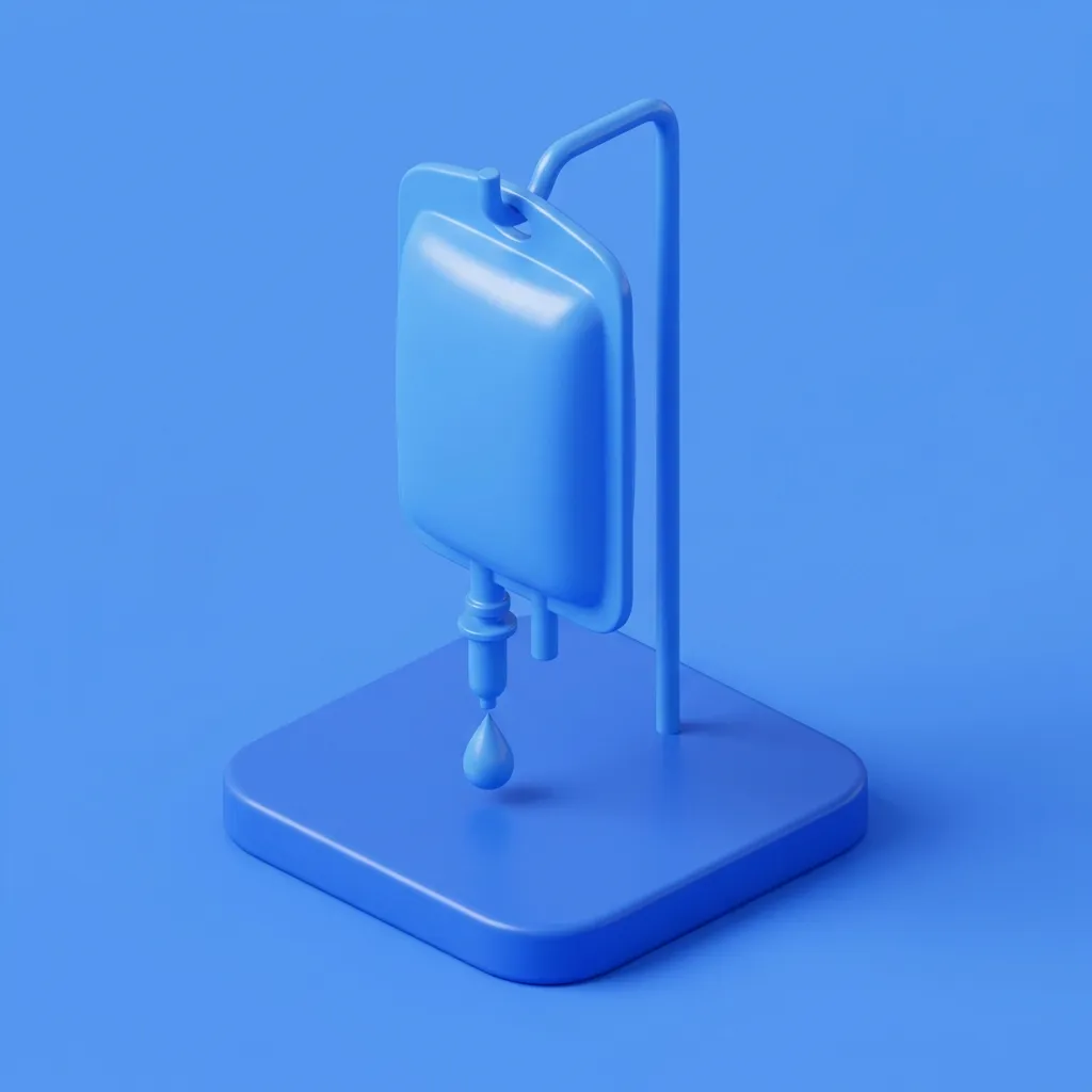 Illustration of magnesium glycinate IV drip at Menscape men's clinic Bangkok